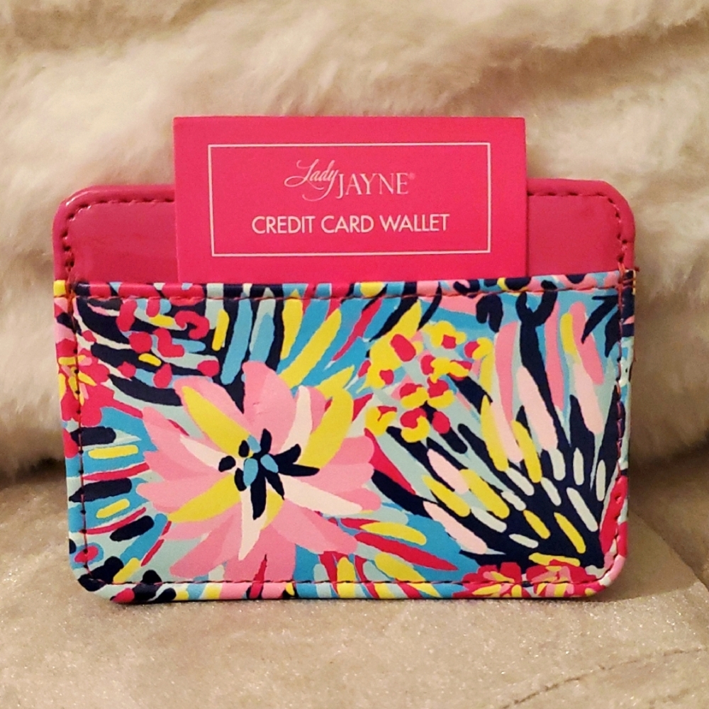 Lady Jayne Colorful Floral Credit Card Wallet